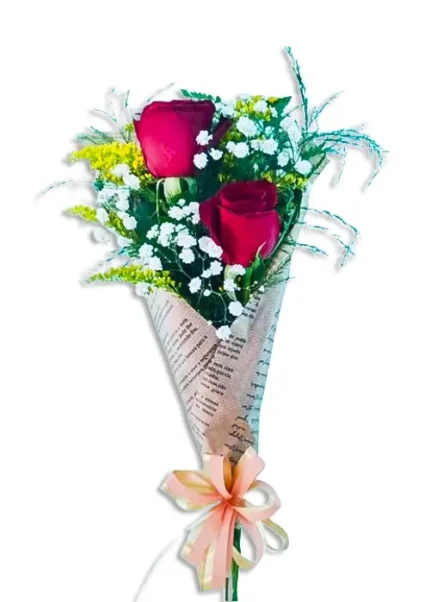 Buquê 2Rosas Vermelhas
